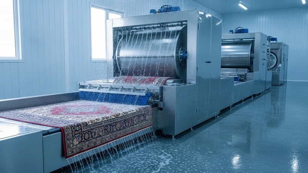 فروش دستگاه قالیشویی و پتوشویی صنعتی با خدمات پس از فروش