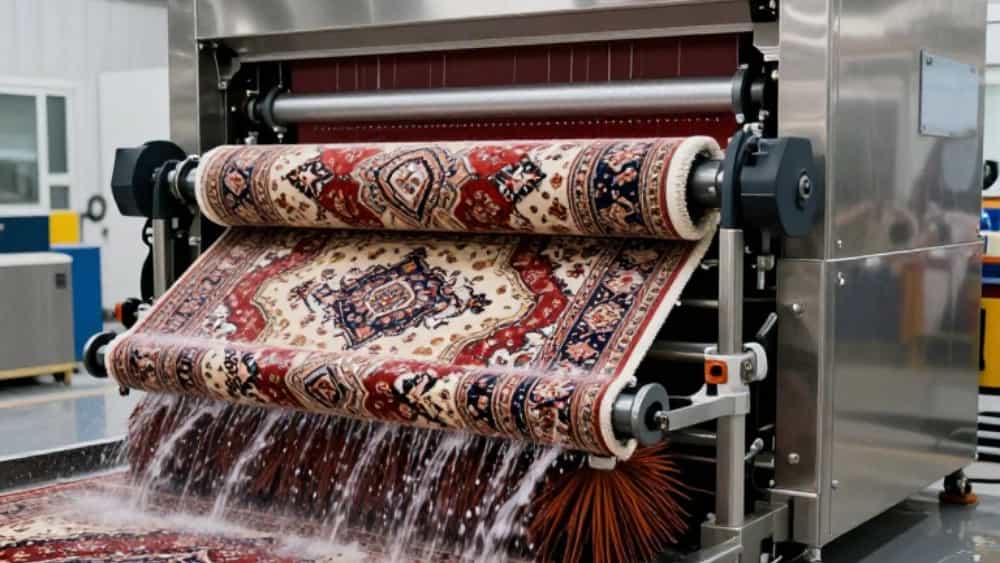 خرید قالیشور اتوماتیک ریلی برای راه‌ اندازی قالیشویی مدرن در تبریز
